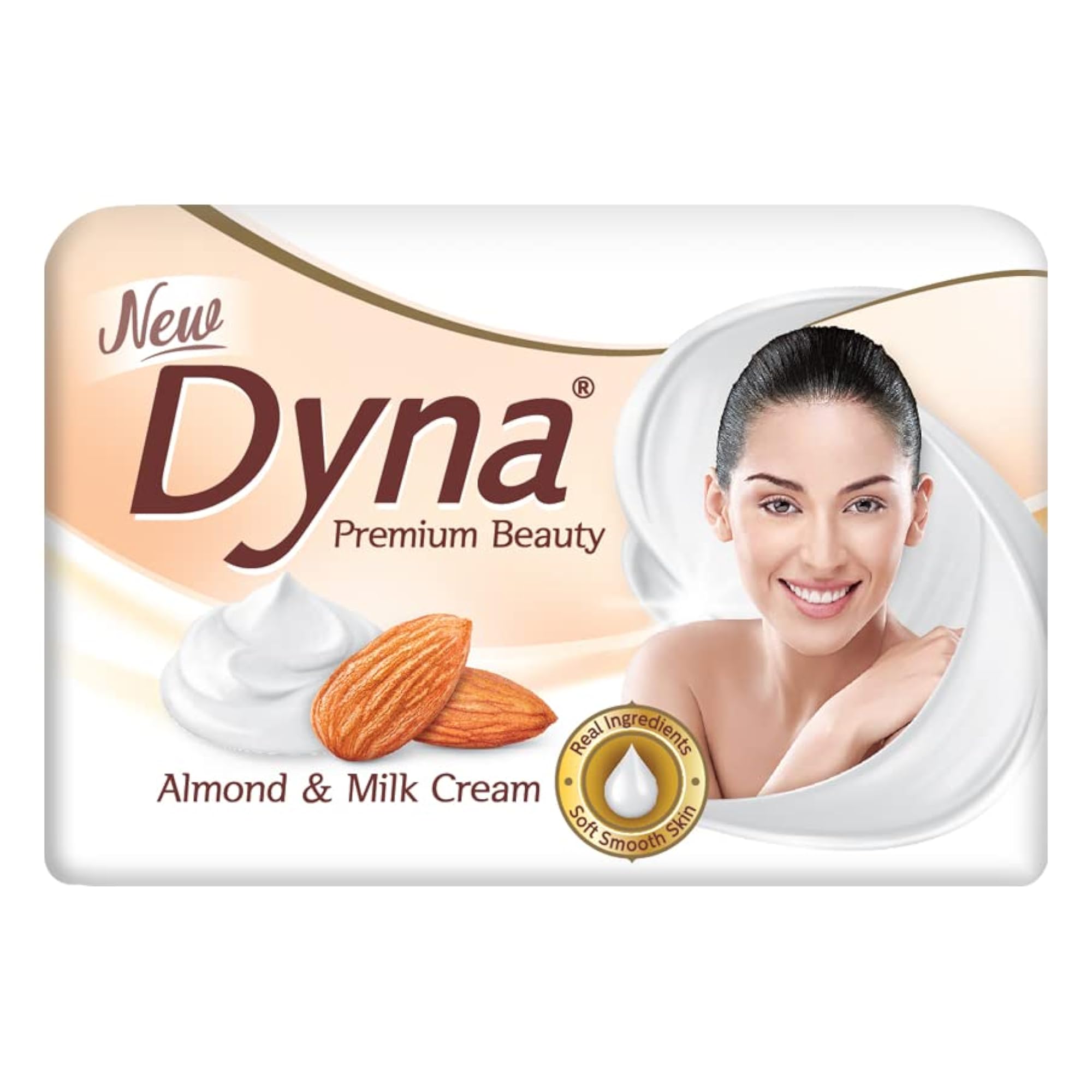 Milk Cream & Almond Oil Extracts Bathing Soap Pack of 5