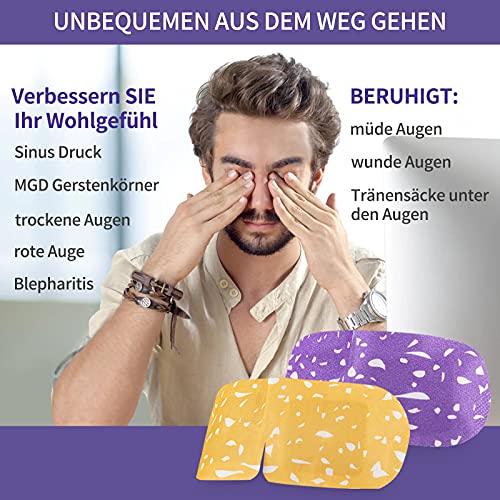 Verwarmend oogmasker, wellness, voor vermoeide ogen, droge ogen en zwellingen, Steam Eye Mask, oogverzorgingsmasker, verwarmd stoomoogmasker, slaap-oogmasker om te slapen, ontspant de ogen, 10 stuks - Image 4