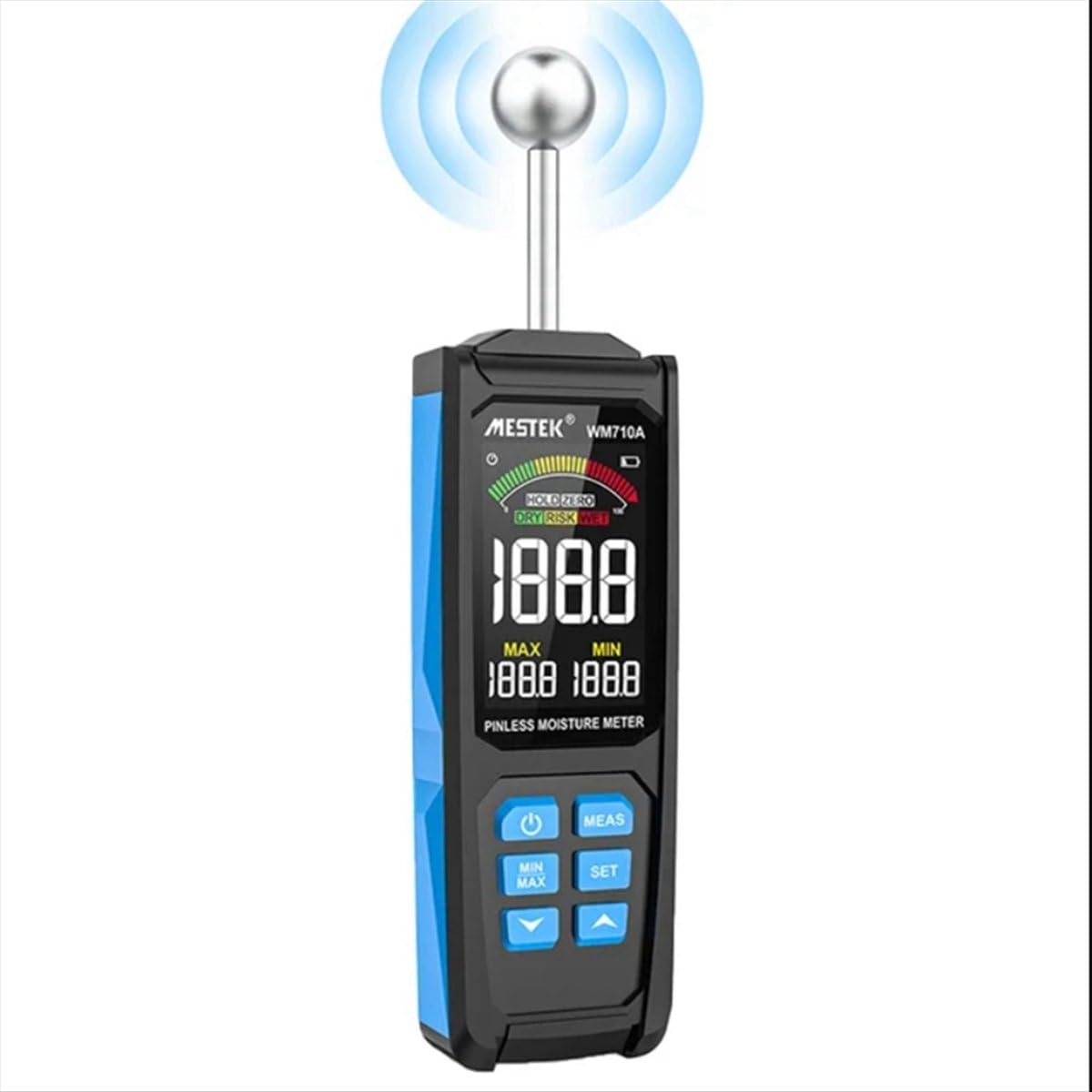 Medidor digital de humedad de madera sin contacto