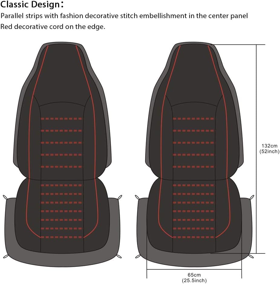 Autostoelhoes, voor FIAT Panda 3. Series (Type 169) 2003-2012 Auto Linnen Stoelhoezen Ademende Volledige Set Kussens Beschermers, Autostoelkussen Voor Achter Beschermers