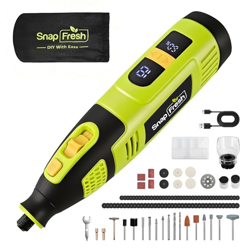 SnapFresh 12V Cordless Rotary Tool Kit, 32,000 RPM...