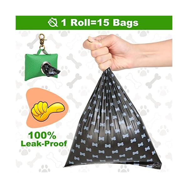 PiatMiat Leather Dog Poop Bag Dispenser for Leash, Dog Waste Bag Holder Leash Attachment with Swivel Snap Hook, Fits any Dog Leash, 1 Roll Doggy Poop Bag, Canvas Storage Bag- Vintage Brown(Brown) PiatMiat Leather Dog Poop Bag Dispenser for Leash, Dog Waste Bag Holder Leash Attachment with Swivel Snap Hook, Fits any Dog Leash, 1 Roll Doggy Poop Bag, Canvas Storage Bag- Vintage Brown(Brown)