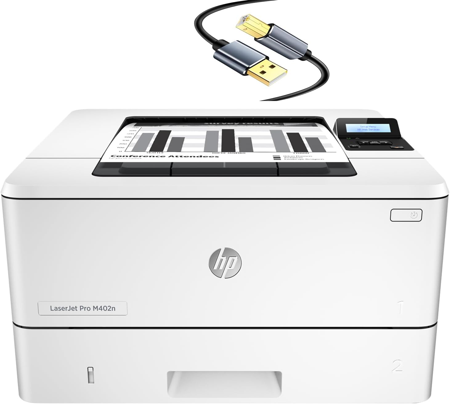 HP Laserjet Pro M402n Wired Monochrome Laser Printer with