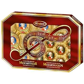 Amazon.com: Mirabell-Mozartkugeln(10) und Taler (5)- 271g