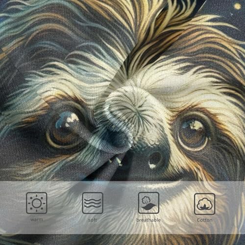 Cute Sloth Starry Night Panties Little Girl Toddler Underwear Floral Cotton Fun Kids Briefs Undies 2t3