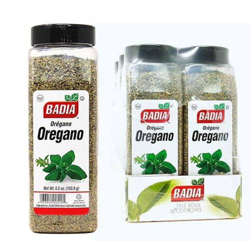 Badia Oregano Whole, 5.5 oz (Pack of 6) – Dried Oregano Leaves, Herb Seasoning – Aromatic and Flavorful