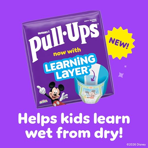 Image of Pull-Ups Boys' Potty Training Pants, Size 2T-3T Training Underwear (16-34 lbs), 23 Count