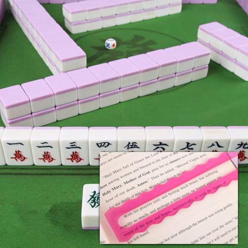 Indicadores de línea para cartas Mahjong acrílicos 4 piezas miniatura 3