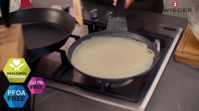 BRAVECOW Crepe Pfanne 26cm | Antihaftbeschichtung PFOA-frei | Für Alle Herdarten