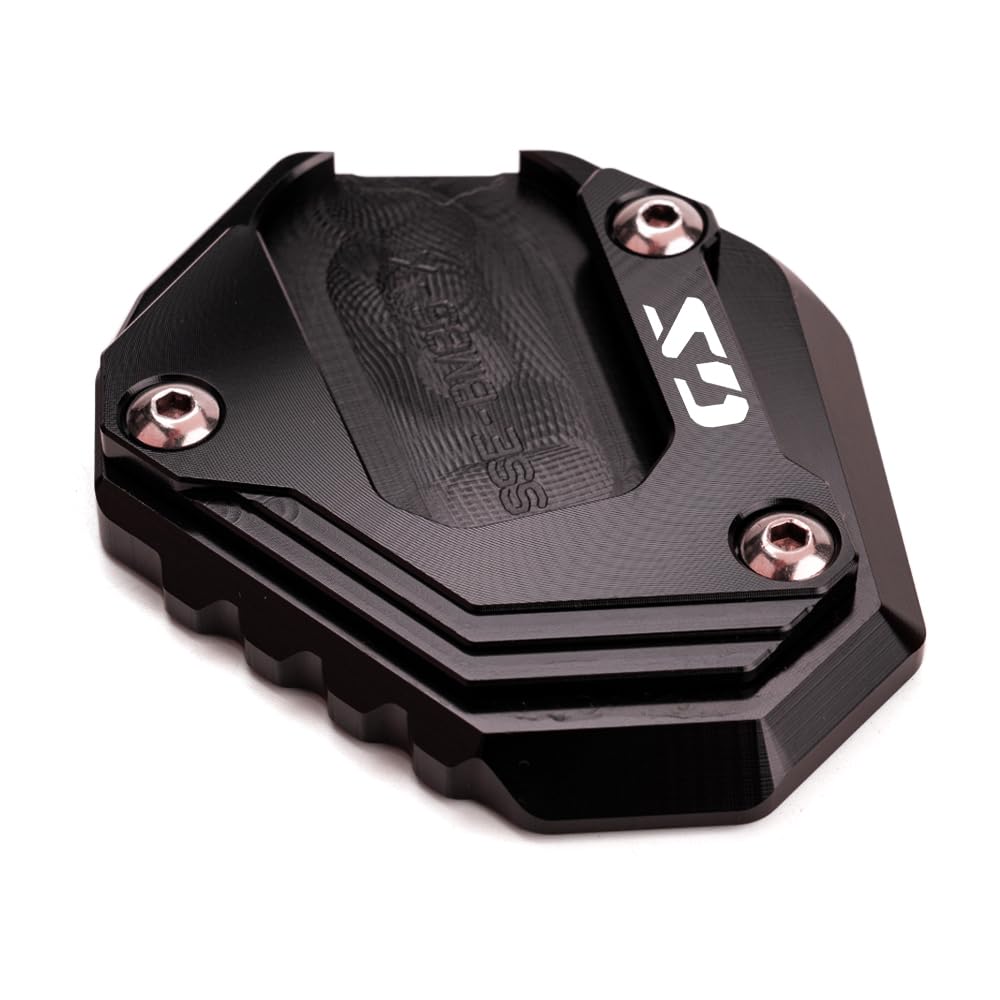 Adatto per B&MW F800GS F900GS F850GS F750GS ADVENTURE Piastra cavalletto laterale per moto CNC Estensione cavalletto laterale F850 GS Adventure F 750 850 GSA F 900 GS ADV (nero)