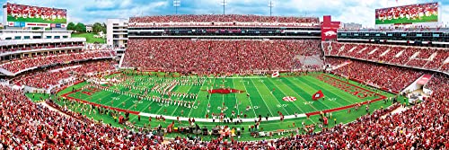 Image of MasterPieces NCAA Arkansas Razorbacks Football Stadium Panoramic Jigsaw Puzzle, 1000 Pieces, 13 inch x 39 inch