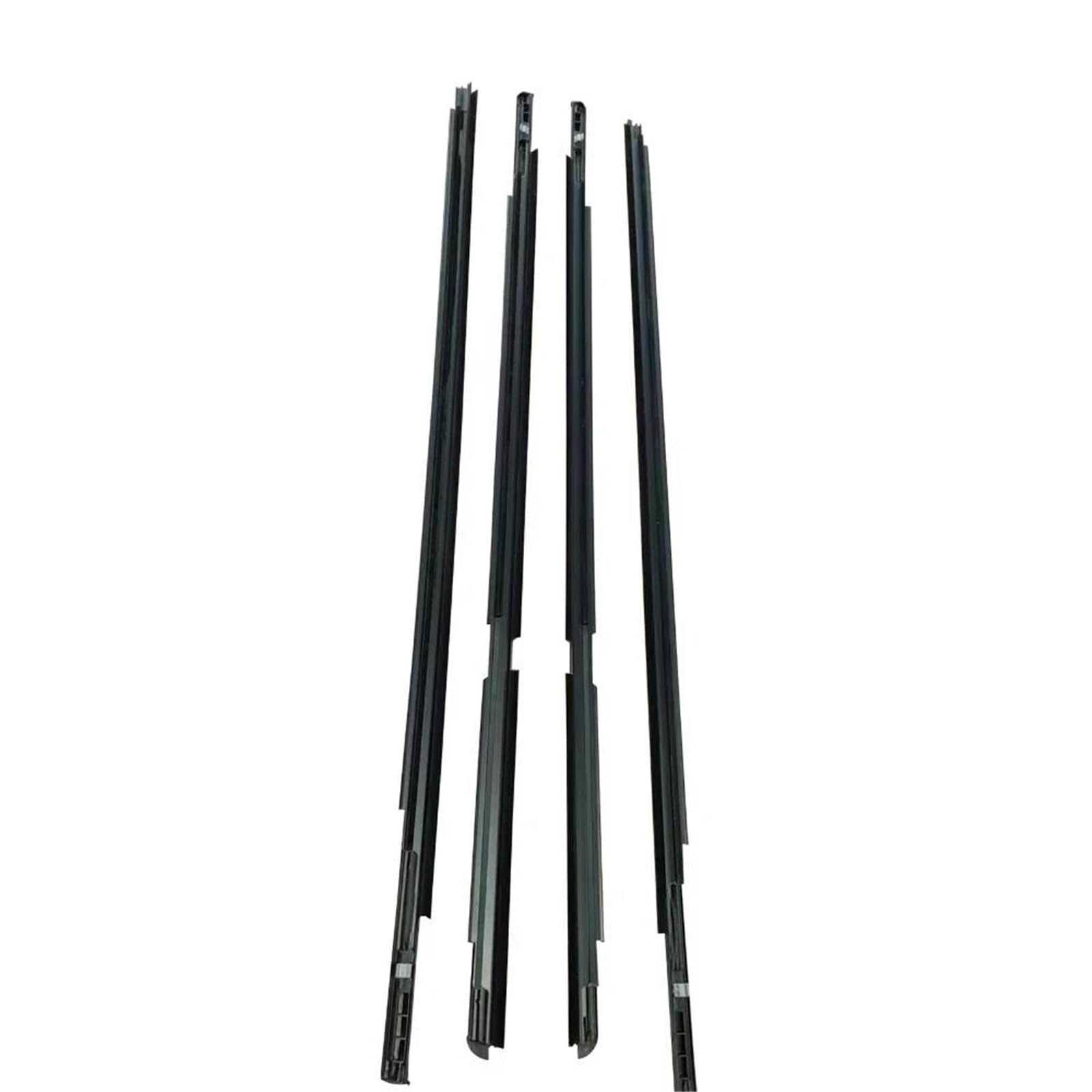 Snwdbh One Color 4Pcs Car Window Glass Sealant Strip For Toyota For Yaris Hatchback 2006-2013 Weatherstrip Side Door Outer Rubber Belts Black Exterior Belt