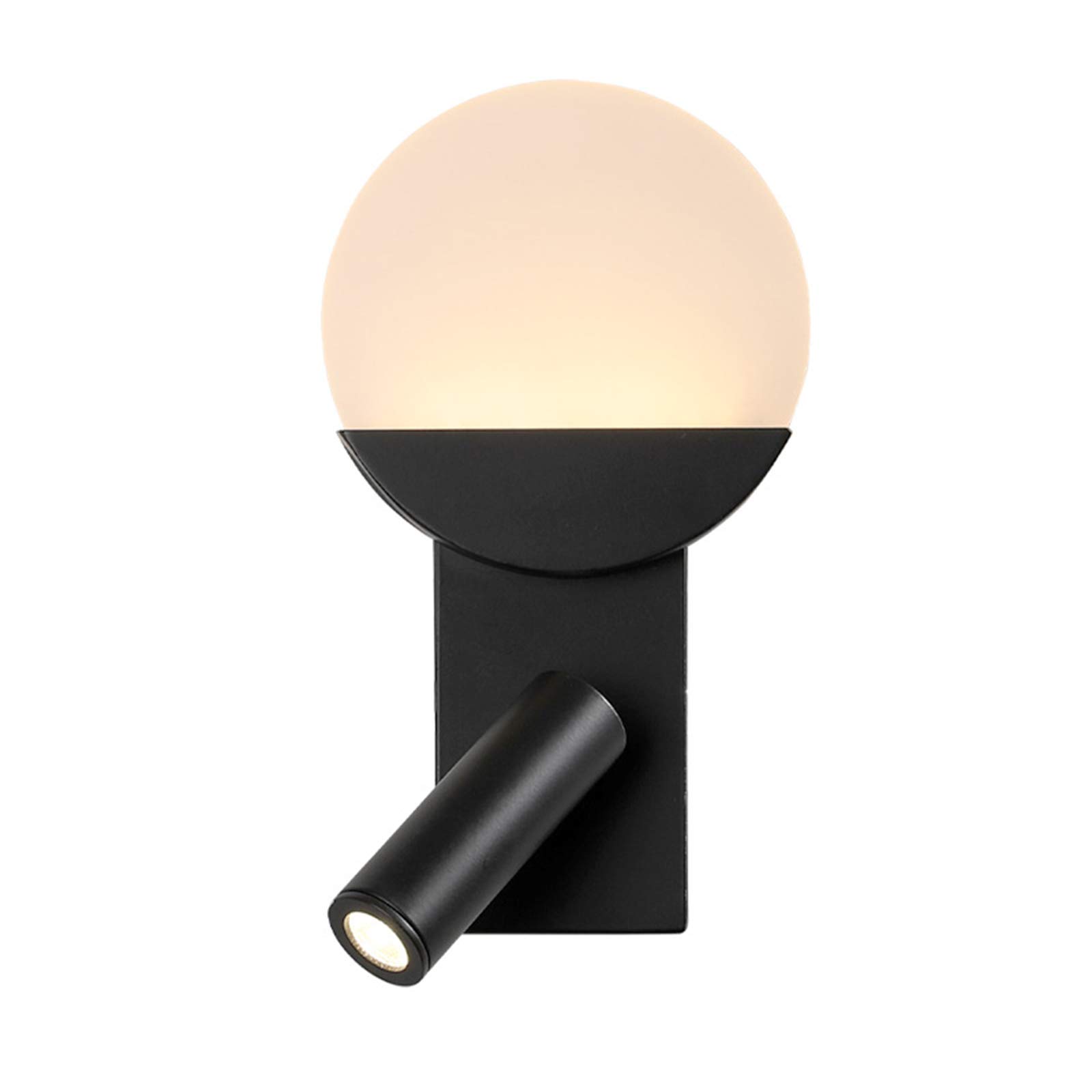 Applique murale LED noire liseuse orientable 320° 4W pour lit loft