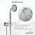 gotonovo Rainfall Shower System with Shower Head and Handle Set Bathroom Shower Faucet Set with Handheld Spray High Pressure Rough-in Valve Included 8 Inch Round Shower Head Brushed Nickel
