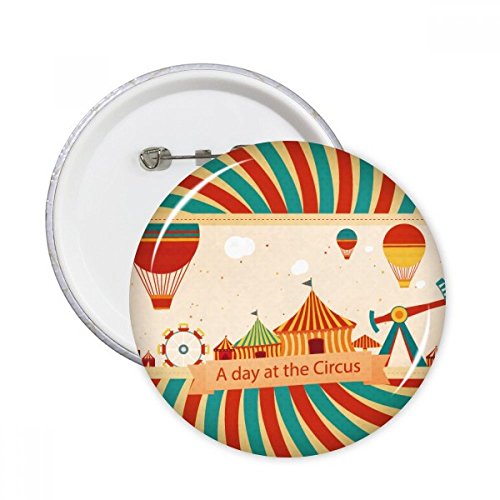 Badge bouton Cirque de 58mm épinglette de décoration multicolore DIYthinker