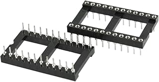 Aexit 20 x Audio & Video Accessories 24 Pin DIP IC Sockets Adapters Solder Connectors & Adapters Type Socket
