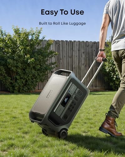 Anker SOLIX Estación de energía portátil F3000 y panel solar de 400 W, 3,072 Wh, recarga de 6,000 W, generador solar para uso doméstico, expandible a 24 kWh, para interrupciones, camping, caravanas y