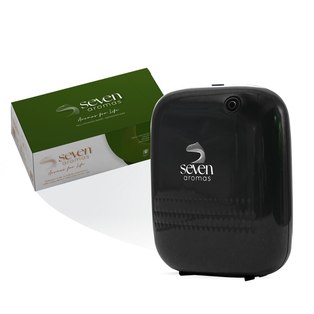 SEVENAROMAS SV720 - Difusor de aroma - Aplicación Bluetooth, máquina de aire para uso doméstico y comercial, cubre 2000 pies cuadrados, difusores portátiles sin agua para habitación grande (negro)