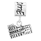 SBI Jewelry Women Travel Rome Colosseum Charm Compatible with Pandora Bracelet Italy World Wonder Holiday Vacation Explore Birthday Anniversary
