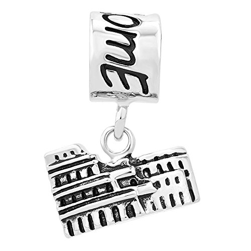 Travel Location Charm Compatible with Pandora Charms Braceletss Women Journey World Viewpoint Tourist Spot Silver Dangle2