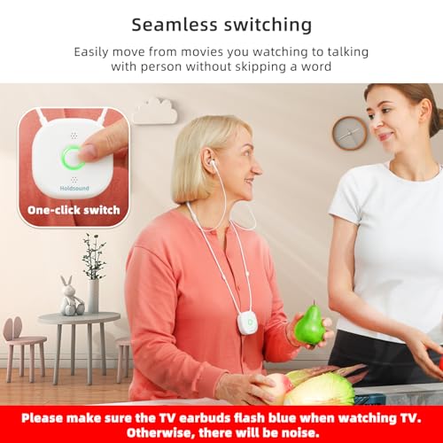 Holdsound BKM100 Tv Headphones Wireless For Seniors – Comfortable Wireless Earbuds thumb #6