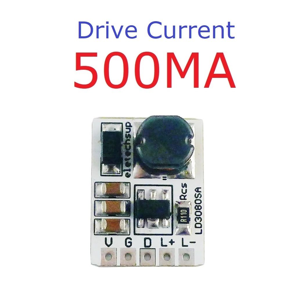 20W DC 3.5-30V 330MA/500MA/660MA/910MA HB LED Driver Module DC-DC Buck Constant Current Converter (10PCS 500MA)