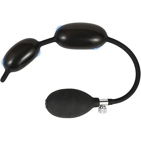 Double Ball Inflatable Penis Plug Dilator