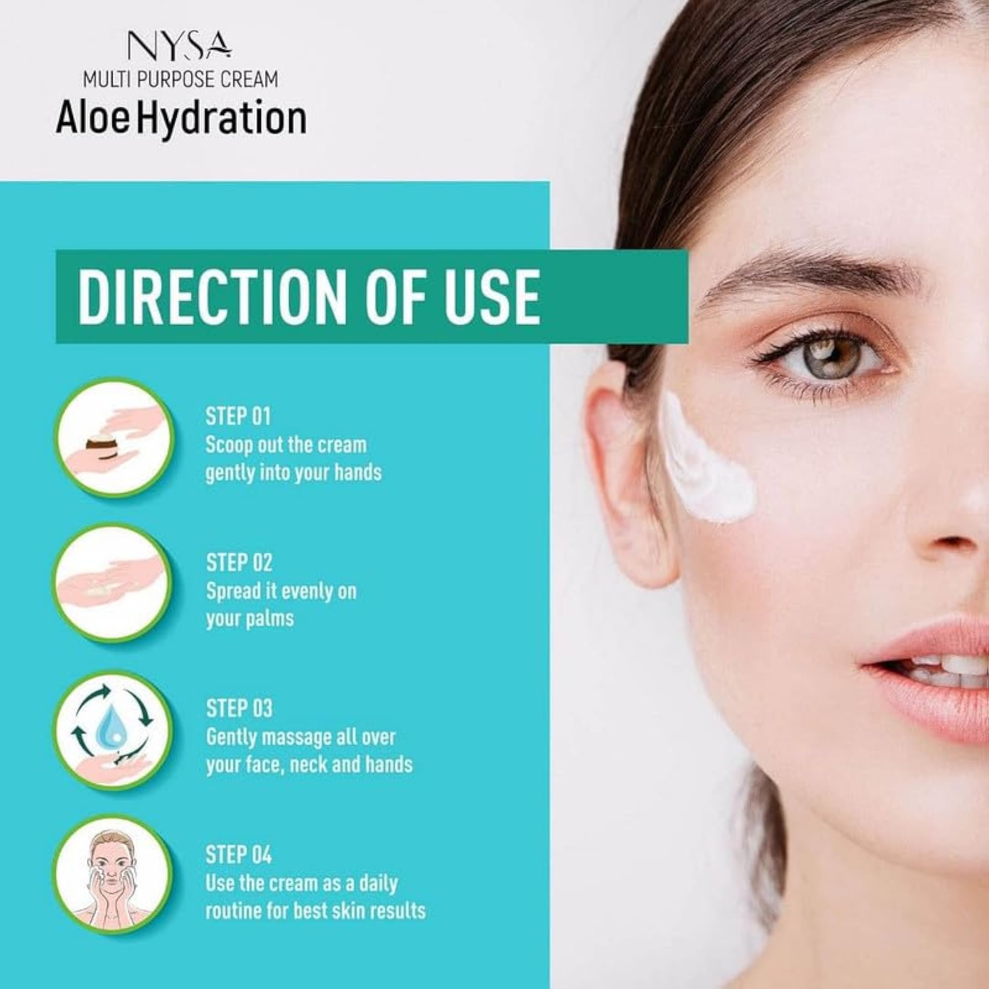 Nysa Aloe Hydration Multi-Purpose Cream, Pack of 4