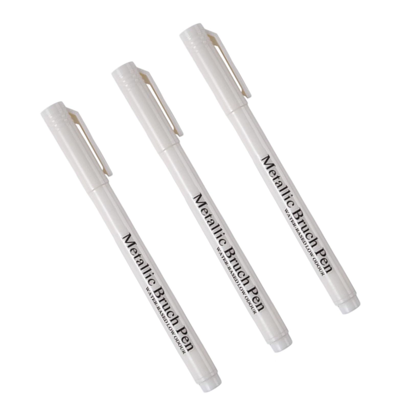 NVOQILIN 3Pcs Metallic Highlighter Pen Water Resistant Metallic Paint Marker for Card Making Writing Signing Scrapbooking Artwork Highlight Markers