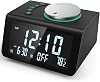 2023 Newest】 ANJANK Small Digital Alarm Clock Radio - FM Radio,Dual USB Charging Port,Dual Alarm with 7 Alarm Sounds,Adjustable Volume&Brightness Dimmer,Temperature,Battery Backup,Sleep Timer,Bedroom