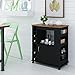 Ameriwood Home Williams Kitchen Cart, 35.13”H x 29.63”W x 17.25”D, Black