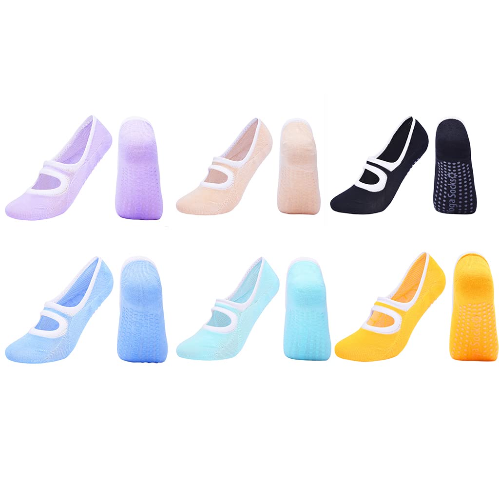 GRABAGECAN Women Socks Practical Full Toe Pilates Ballet Barre Socks Comfortable for Fitness Gym Outdoor Mat