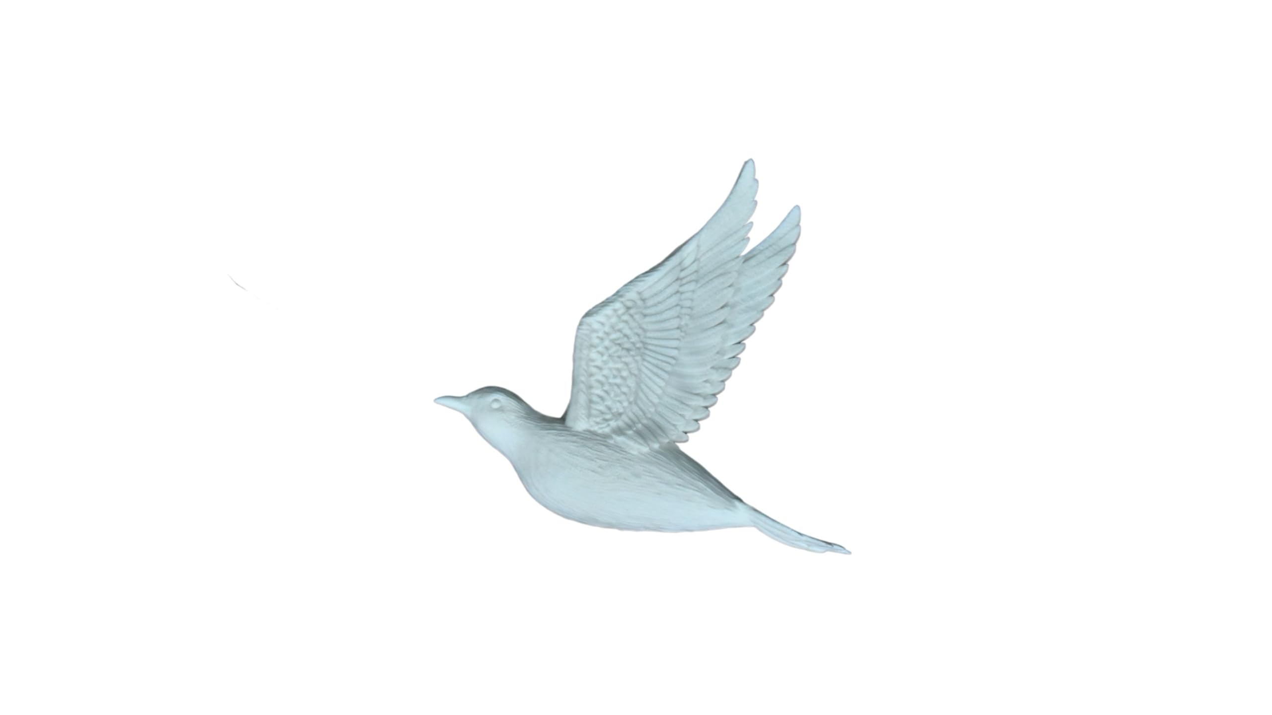 QUANTUM LEGENDS Set of 3 Flying Birds 3D Wall Art | Elegant Wall Hanging Decor | Perfect for Bird Lovers and Art Enthusiasts (White) 3