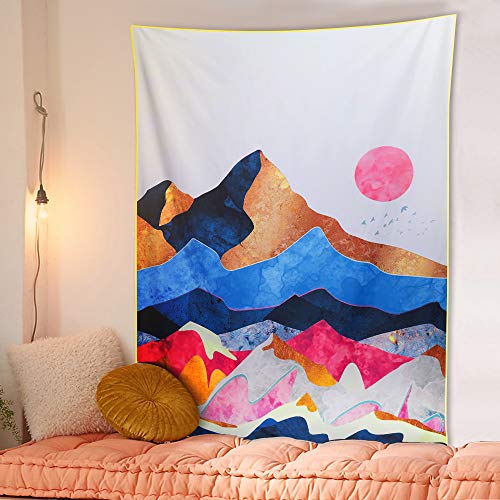 Tapiz de Pared AtailorBird Tejodos Bohemios Poliéster Tapiz Decorativo para Colgar en la Pared, Tapiz para Decoración de Dormitorio o Sala de Estar, 150X210 CM