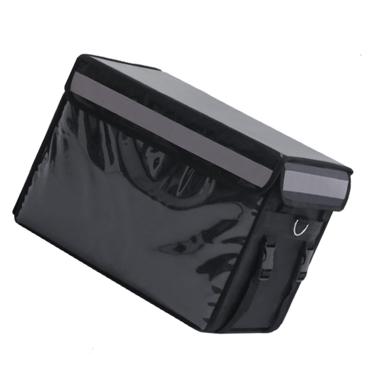 GARVALON Boîte Repas Isotherme 32l Noire en Tissu Oxford Isolation Renforcée, Ouverture Large, Étanche, pour Barbecue Camping et Événements Extérieurs