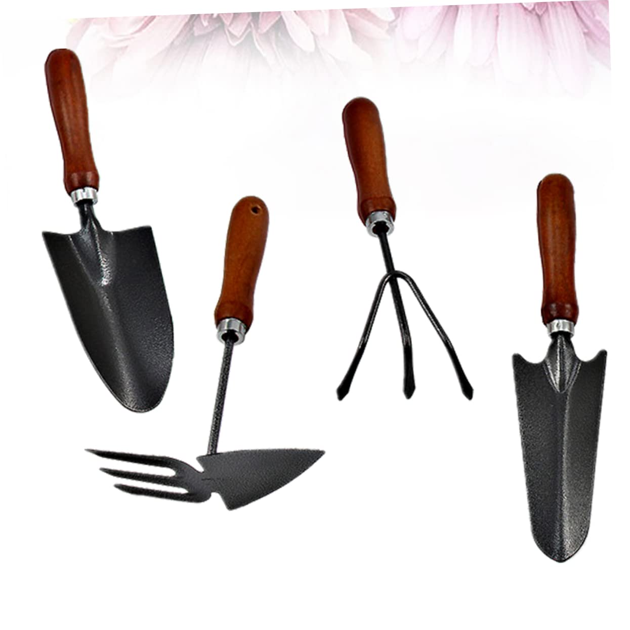 VANZACK 3 Ensembles Set De Outils De Jardin Mini Châssis Manche Ensemble Pratique pour Transplanter Désherber 4 Pièces * 3