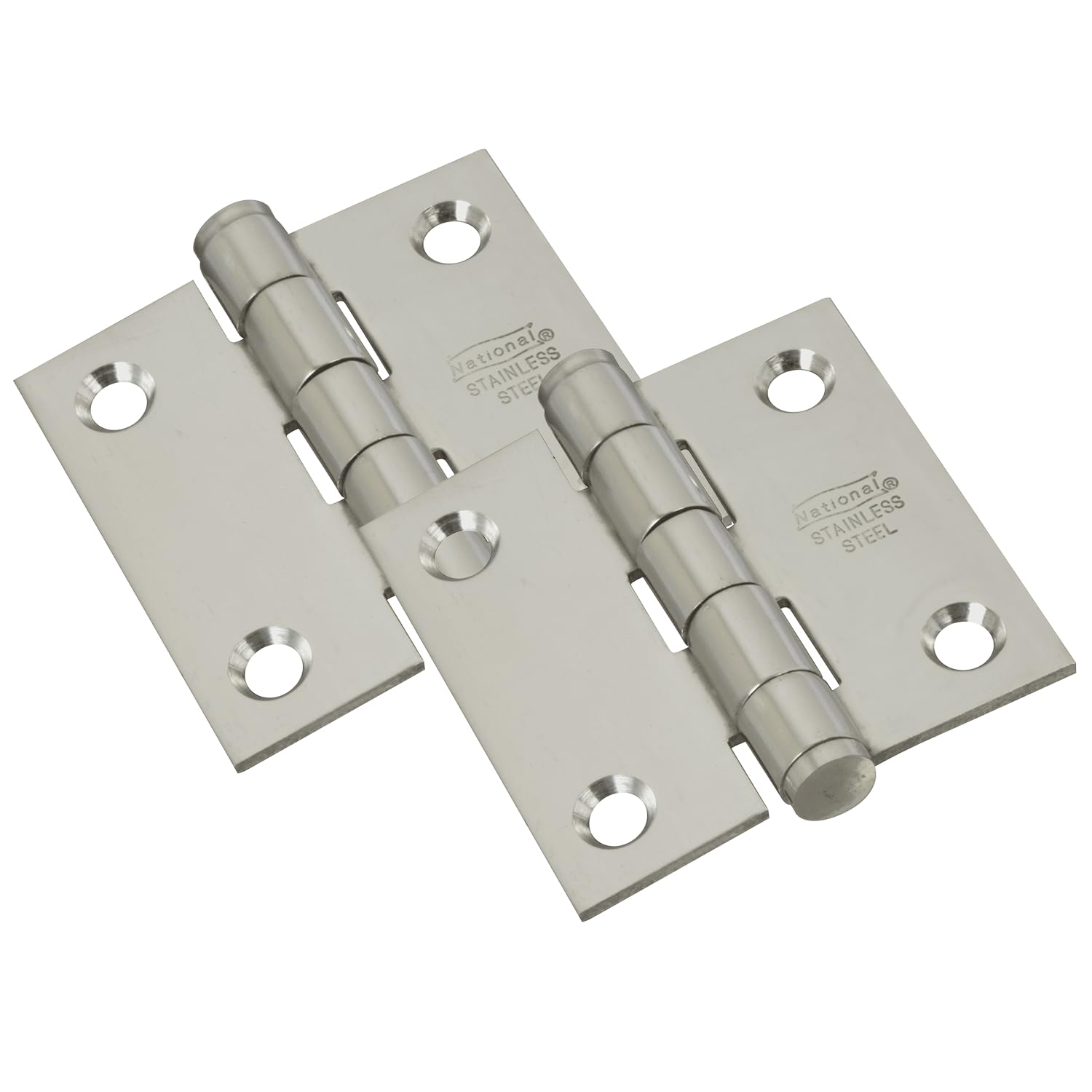 National Hardware N276-964 Hinges, Stainless Steel, 2 inch