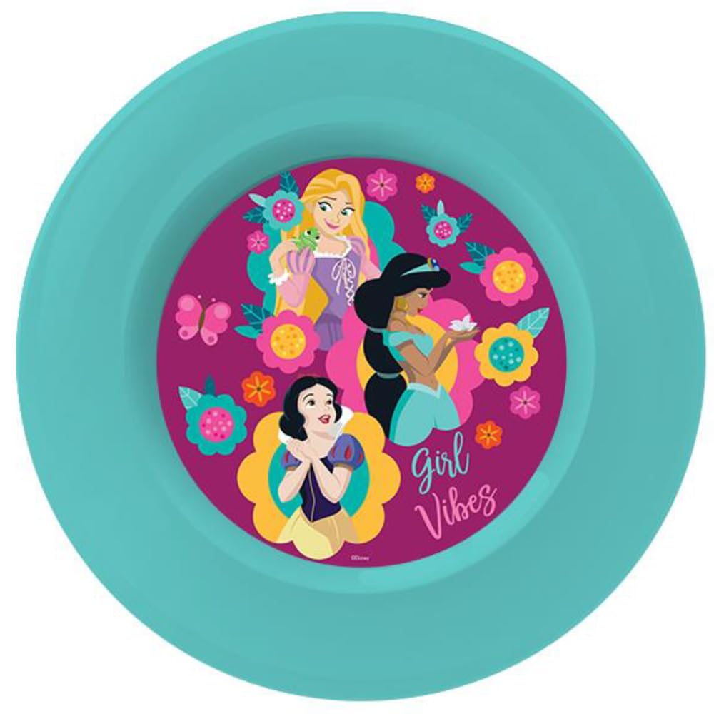 ALBRI Princess Food Grade Polypropylene Dinner Plate, Eco Friendly, Practical, Safe and Shatterproof