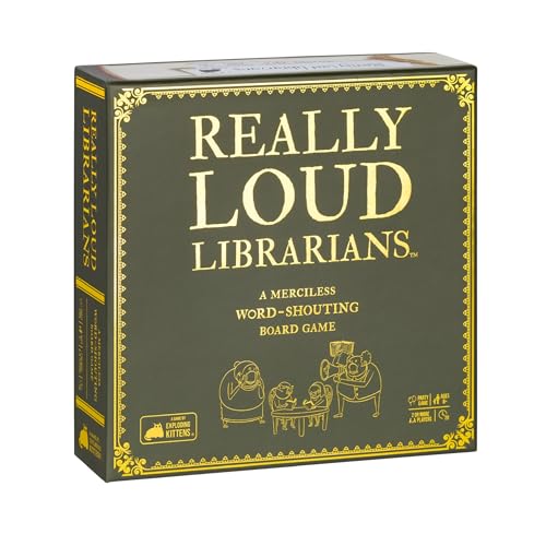 Exploding Kittens Really Loud Librarians 2+ Players - Ages 8+ - 20 Minutes to Play - Fast Paced Word Shouting Board Game - Party Game, Family Game...