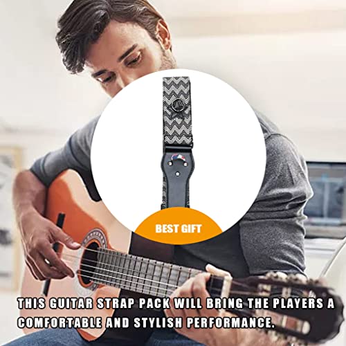 lerwliop Sangle de guitare électrique Ceinture d’épaule Pièces de rechange pour basse Guitaristes Musiciens, Noir blanc - Les Beatles, Paul McCartney, John Lennon, RIngo Starr, George Harrison lerwliop Sangle de guitare électrique Ceinture d'épaule Pièces de rechange pour basse Guitaristes Musiciens, Noir blanc – Image 4