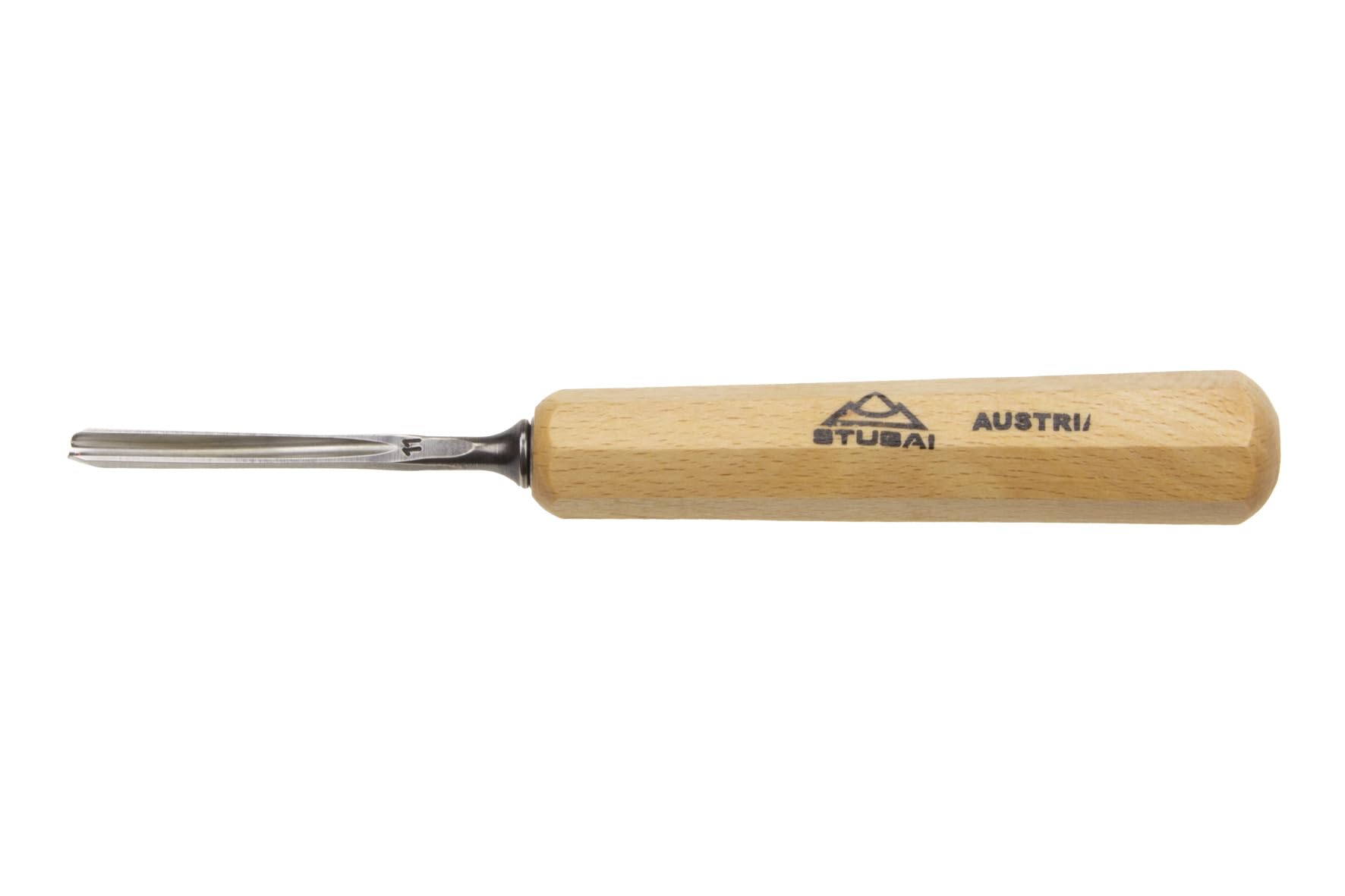 Stubai 585606 Confezione Mini Sgorbie Manico, 100 mm, 6 Pezzi