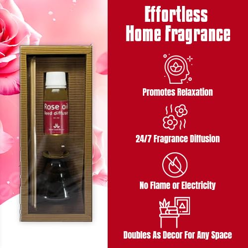 Difusor de varillas con aroma de rosa de 50 ml miniatura 2