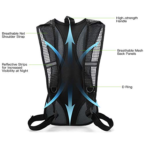 Pacote de ciclismo, Andoer Mochila de hidratação para esportes ao ar livre para acampamento, caminha