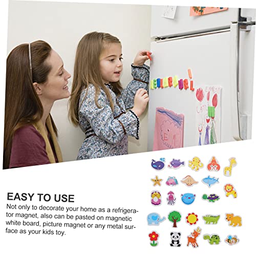 SOLUSTRE 24 Pçs Brinquedos Imã De Geladeira Animal Para Crianças Decoração Havaiana Quadro Branco Pa