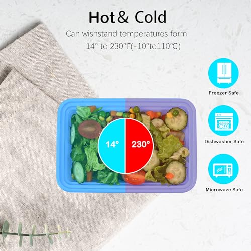 Image of LOKATSE HOME 24 Pack Multi-Color Meal Prep Food Storage Containers with Lids Reusable Lunch Bento Boxes, BPA Free, Stackable, Microwave /Dishwasher /Freezer Safe