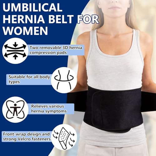 Faja para hernia umbilical ajustable con compresión removible miniatura 4