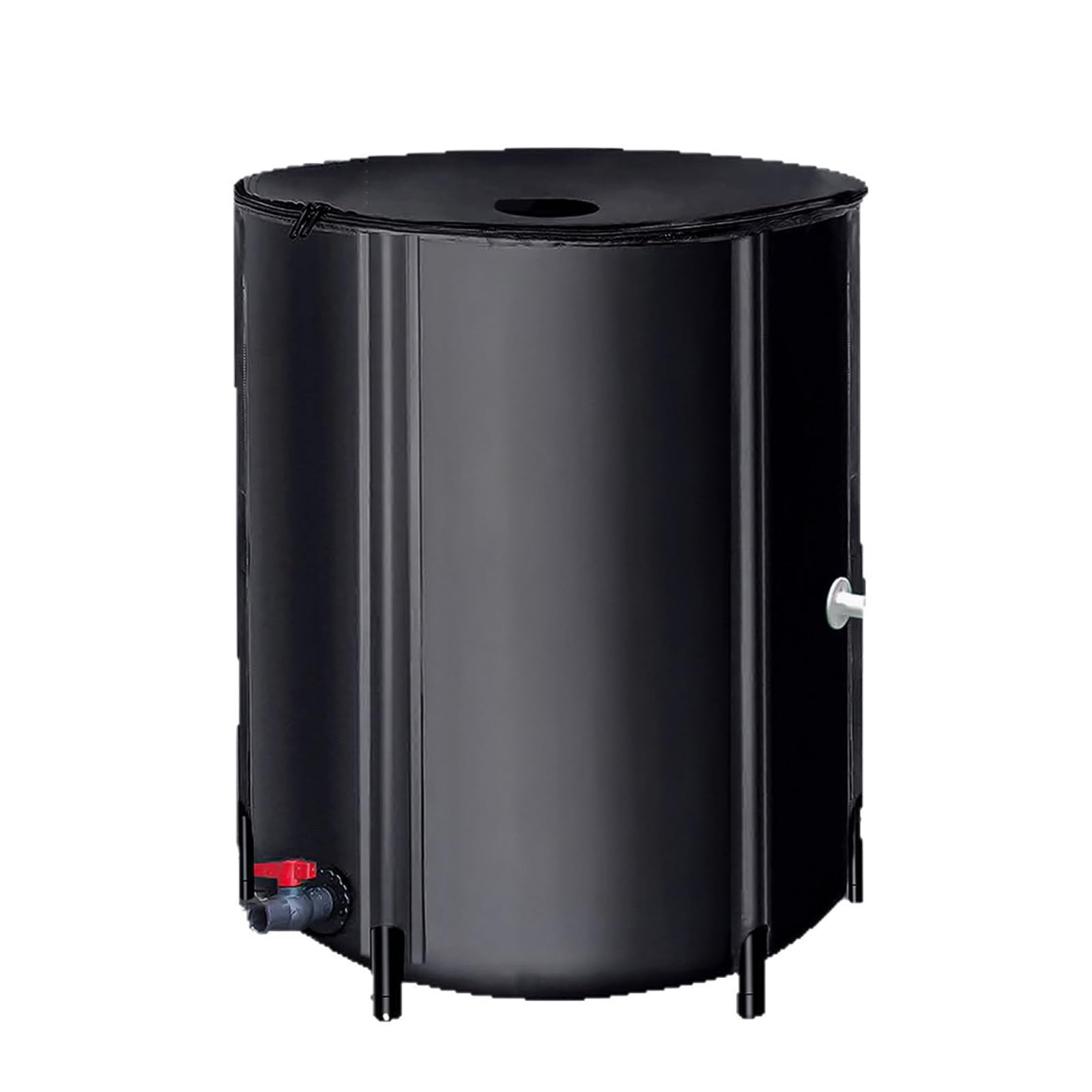 Collapsible Rainwater Collection Barrel, Large Capacity Water Butt With Tap And Mesh Filter, Heavy Duty PVC Harvesting Tank For Garden Irrigation, Outdoor Storage,100L