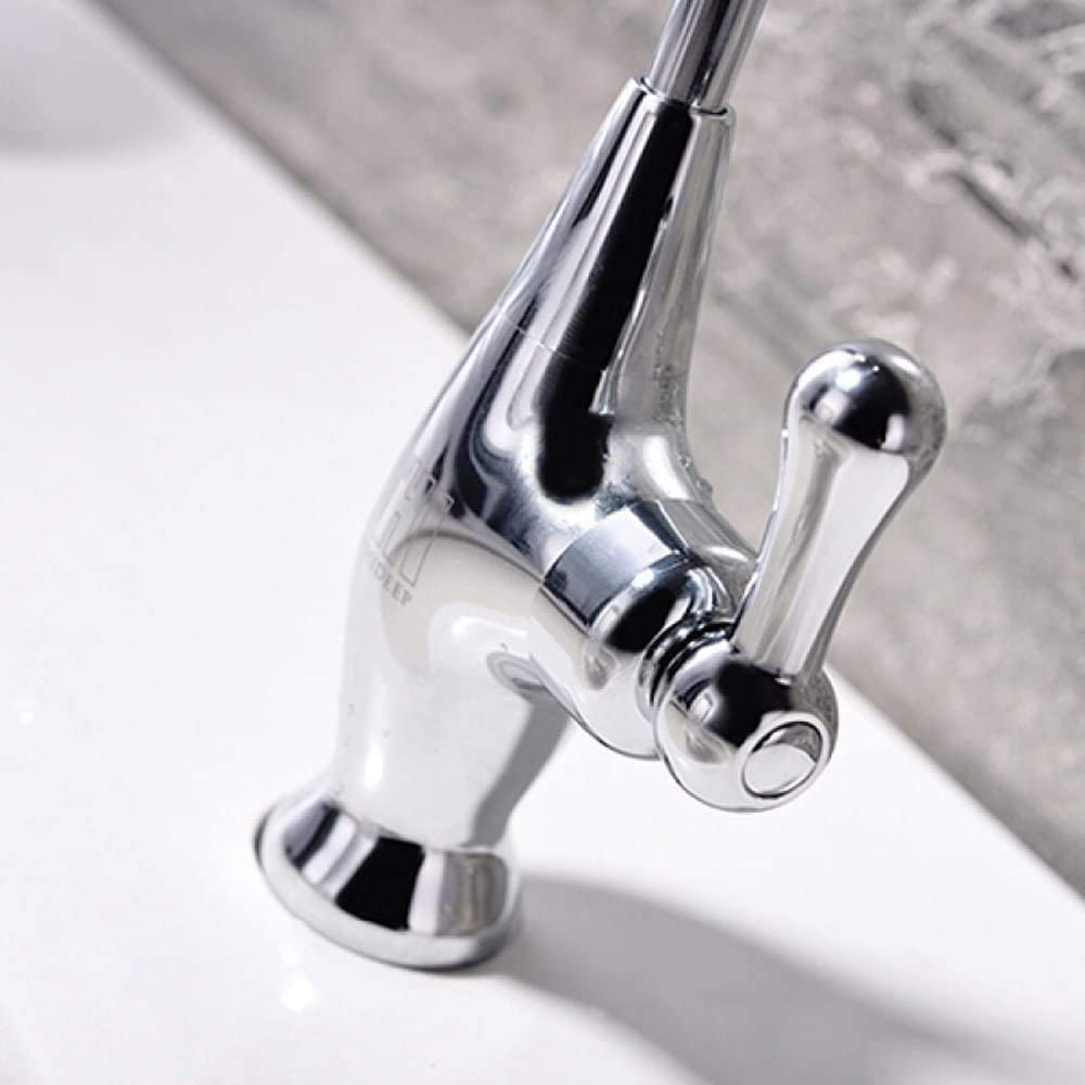 Grifos de Cocina Grifo (Agua) Grifo ； Grifo ； Grifo Giratorio de 360 ​​​​Grados Grifos Monomando con un Solo Orificio Grifos mezcladores para Fregadero de Cocina con Cuello de Cisne Elegantes