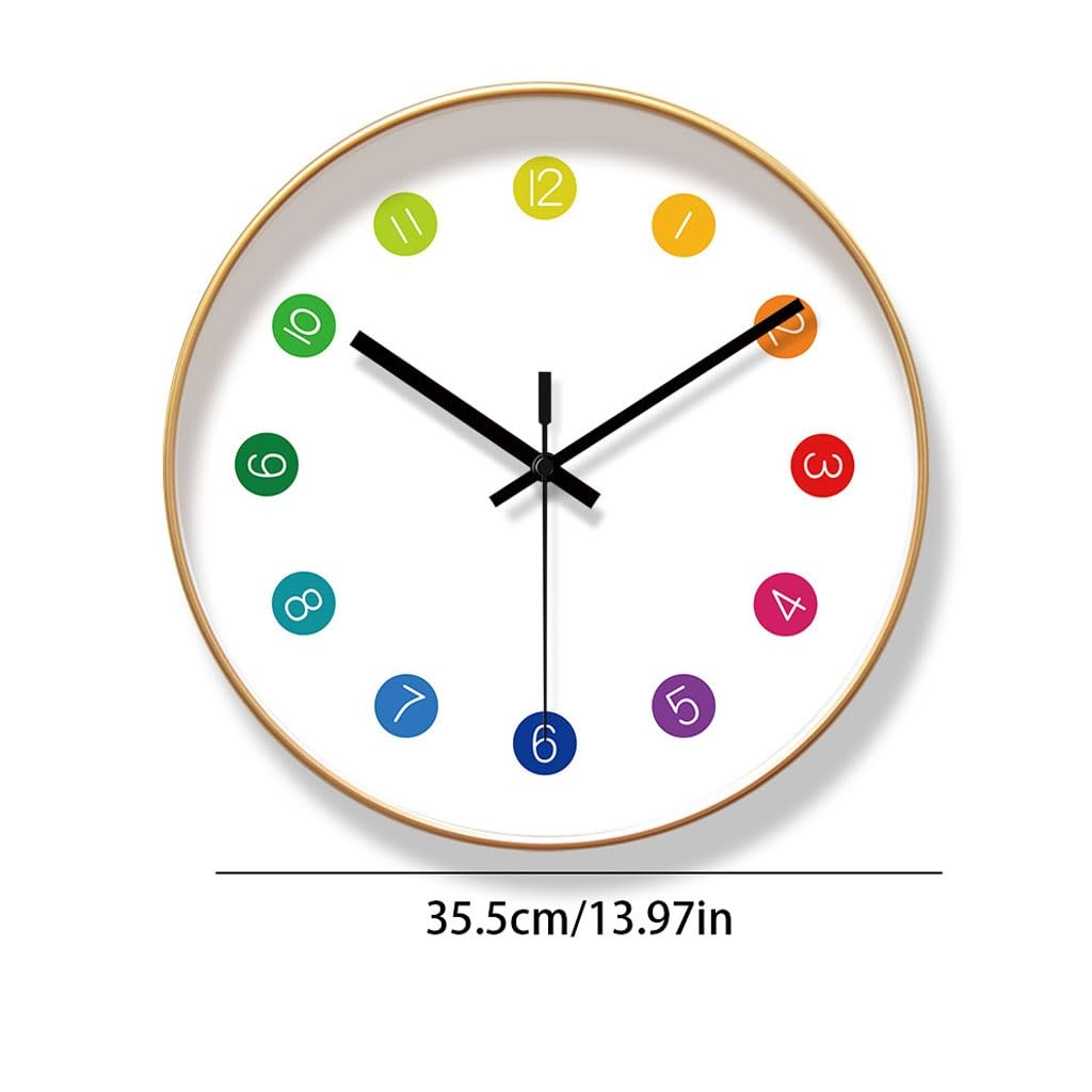 Orologio da parete Home Sweep Second Orologio al quarzo Orologio da parete for camera da letto Orologio da soggiorno Orologio semplice Orologio da parete creativo Reloj De Pared(A)