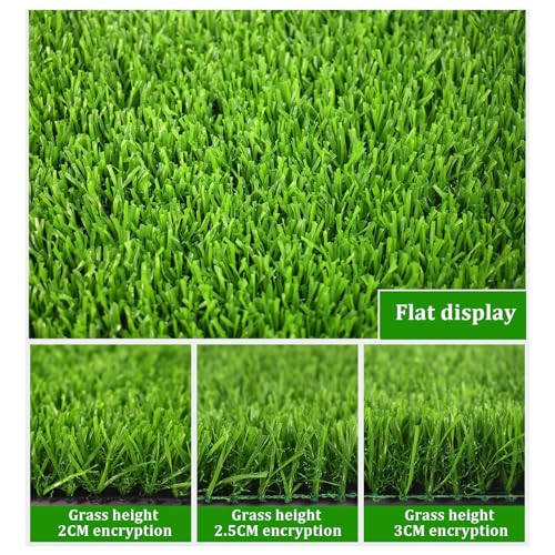 Tappeto in Erba Artificiale di Alta qualità con Altezza del Pelo di 2 cm - Erba Sintetica per Animali Domestici, Giardino, Patio e Balcone - Tappeto Verde per Esterni 80 x 200 cm per paesagg